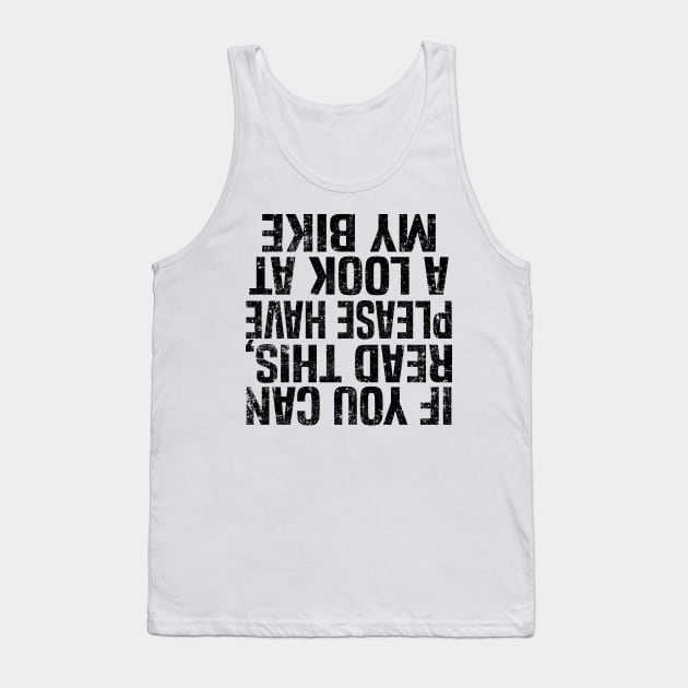 Funny Downhill Mountain Biking Gift Quote MTB Tank Top by Kuehni